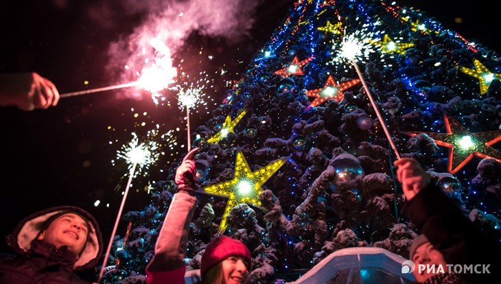 Новогодняя ночь в Томске будет морозной, а 1 января потеплеет