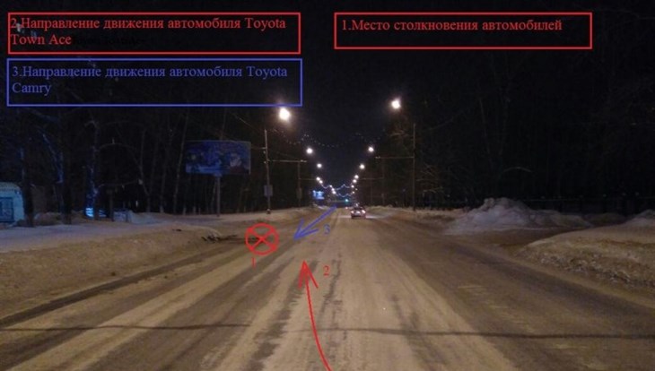 Маленький мальчик пострадал в столкновении двух Toyota в Томске