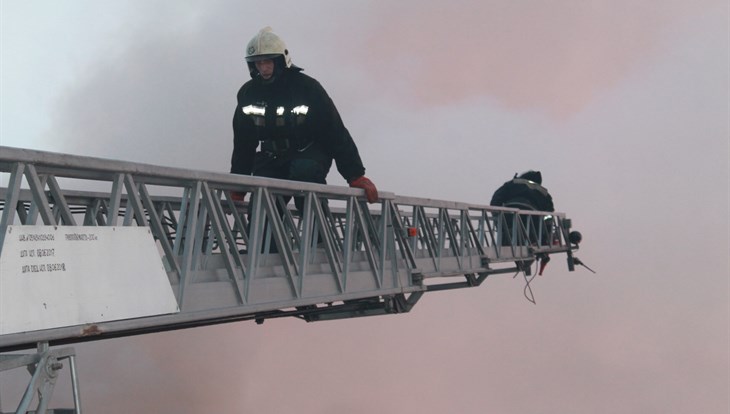Пожарные эвакуировали 4 человек из горящего здания 