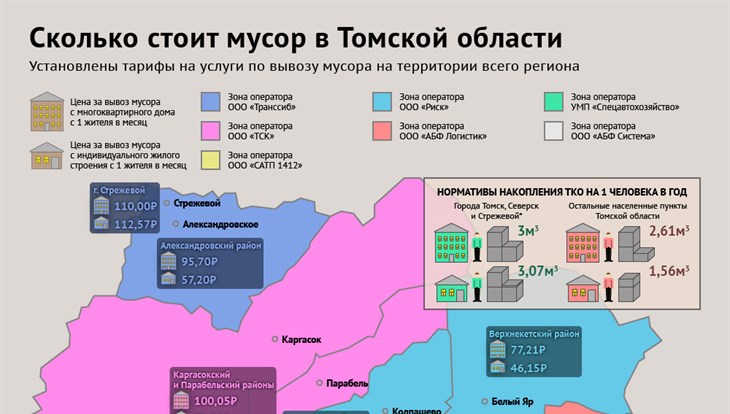 Томск парабель карта