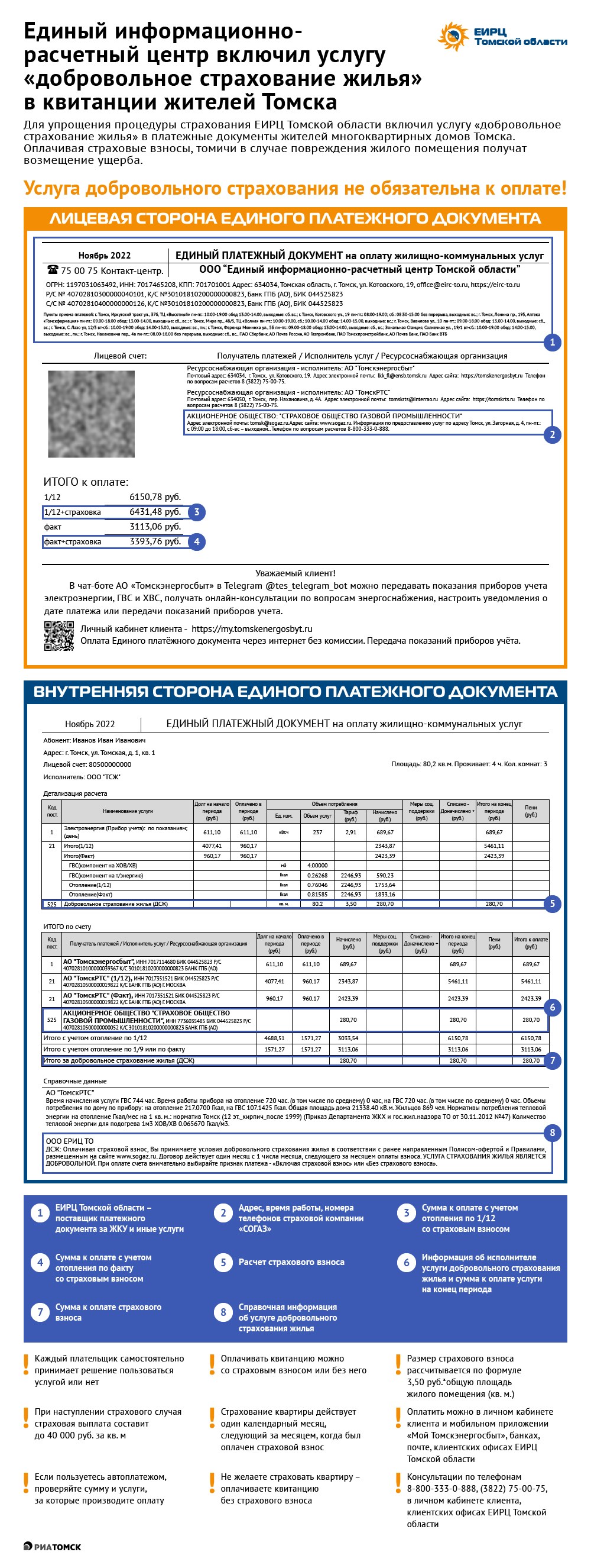 Страхование жилья по квитанциям ЖКУ: ответы на частые вопросы - РИА Томск