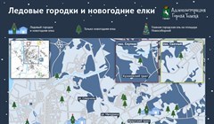 Где появятся ледовые городки и новогодние елки в Томске в 2024г