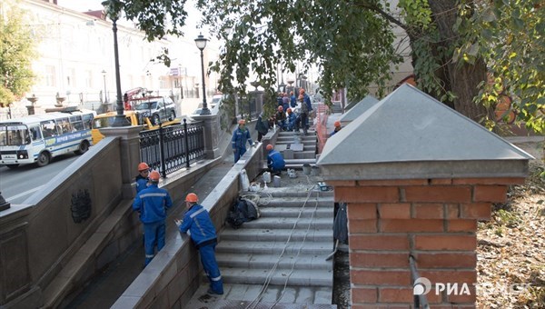 Тротуар у подпорной стенки на Ленина в Томске откроется к 15 октября