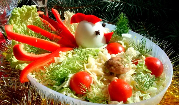 Новогодний салат «Петушок» - статьи и советы на malino-v.ru
